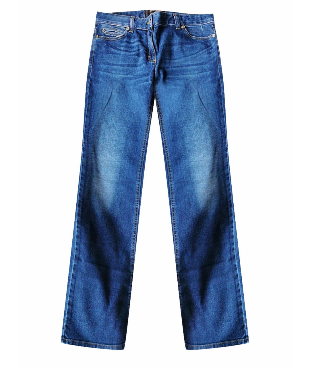 ROBERTO CAVALLI Синие прямые джинсы, фото 1