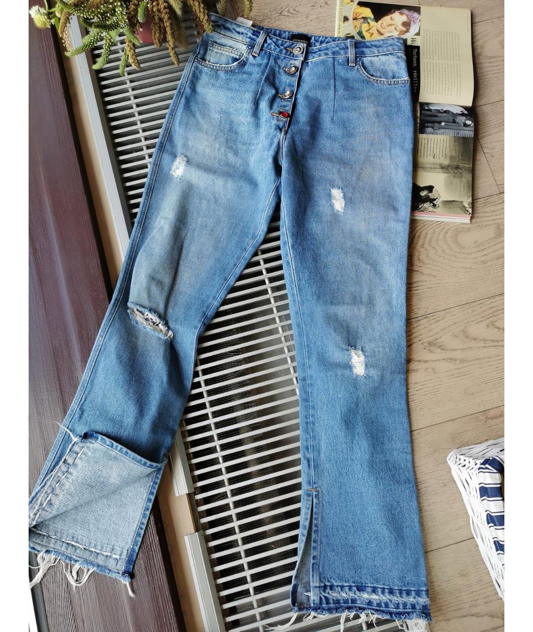 ERMANNO SCERVINO Синие прямые джинсы, фото 3