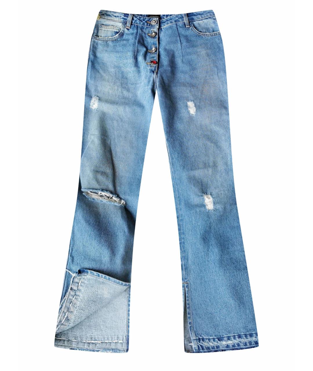 ERMANNO SCERVINO Синие прямые джинсы, фото 1