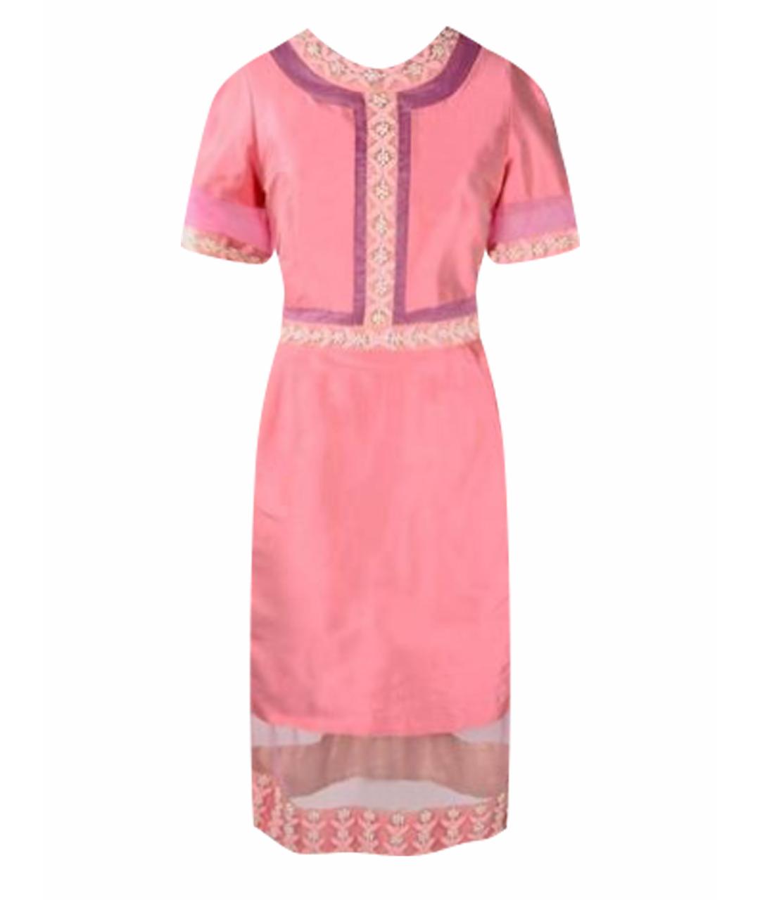 TATA NAKA Розовое повседневное платье, фото 1