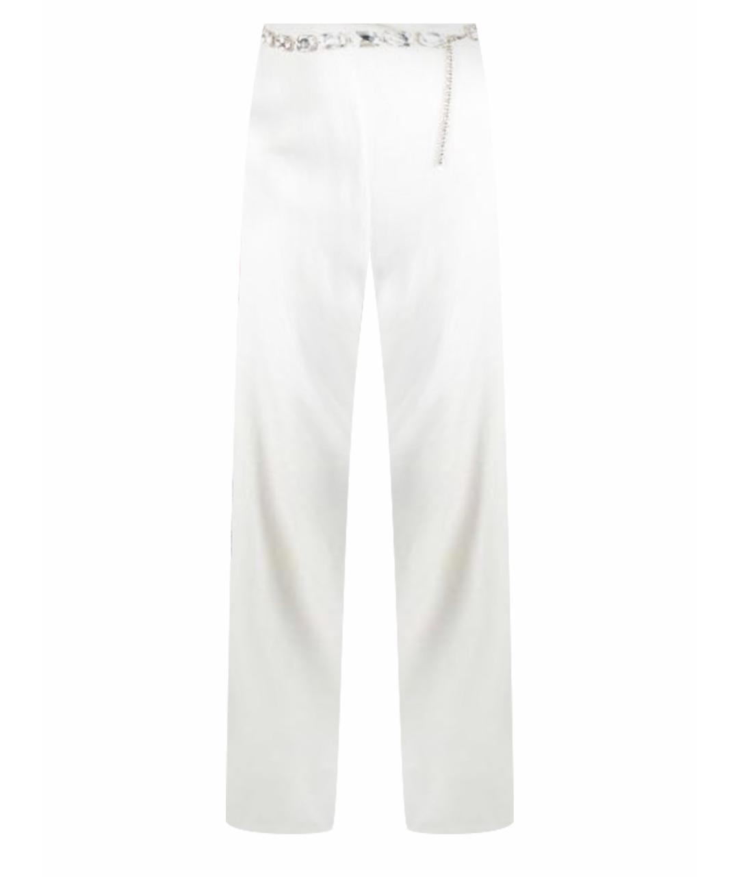 BLUMARINE Белые прямые брюки, фото 1