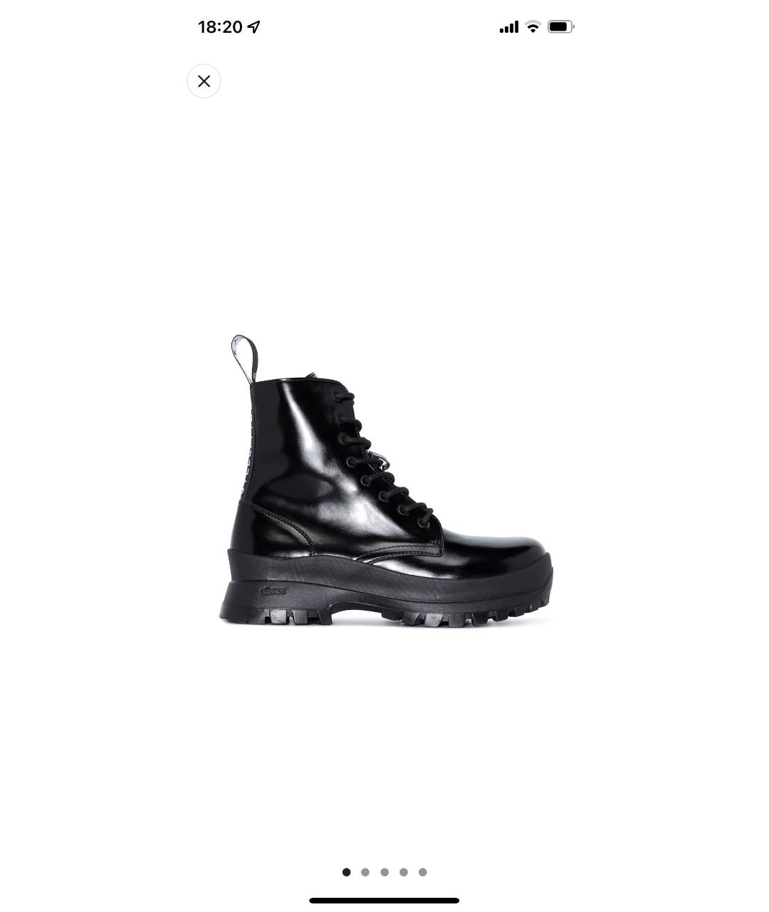 STELLA MCCARTNEY Черные ботинки из искусственной кожи, фото 5