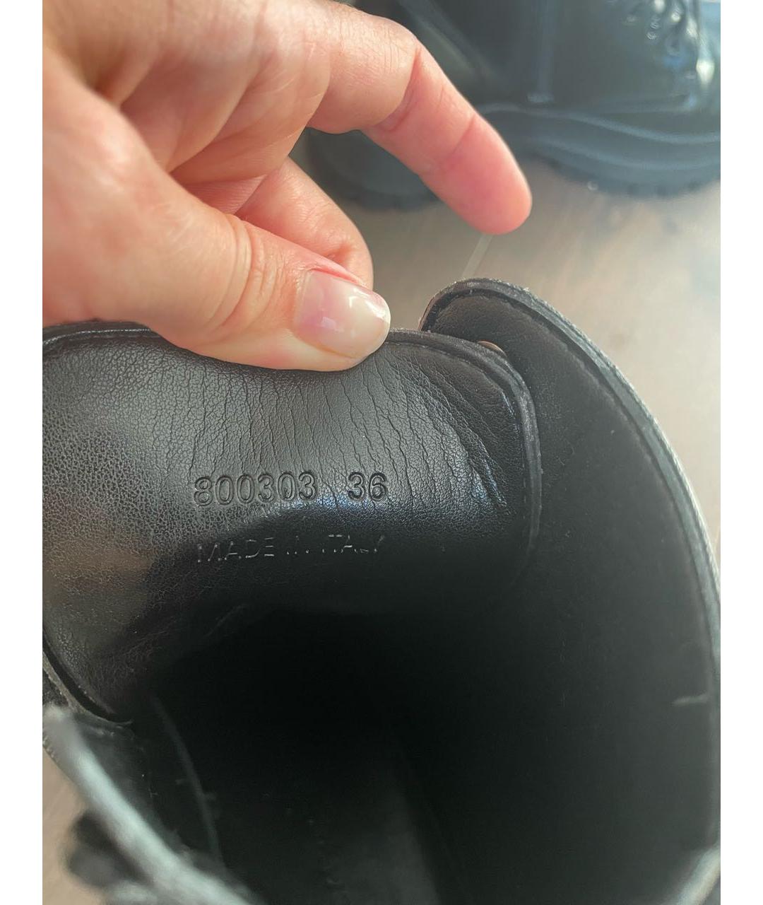 STELLA MCCARTNEY Черные ботинки из искусственной кожи, фото 4