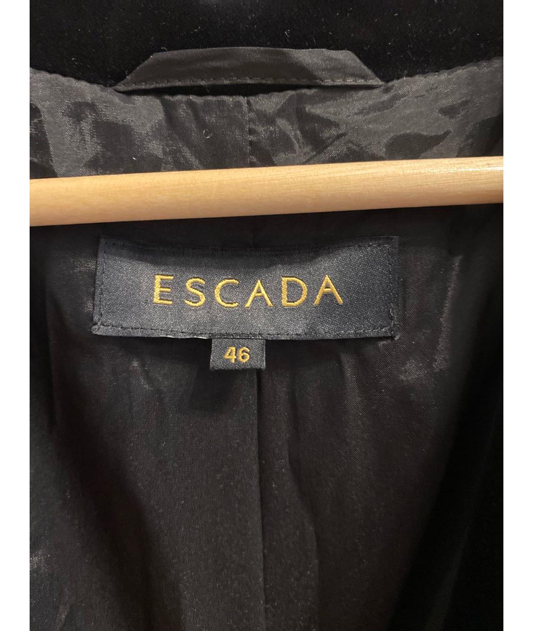 ESCADA Черный хлопко-эластановый жакет/пиджак, фото 3