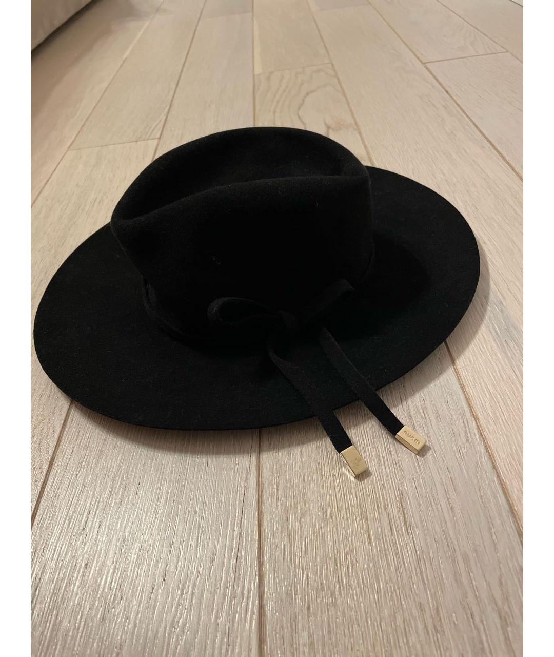 GUCCI Черная кашемировая шляпа, фото 2