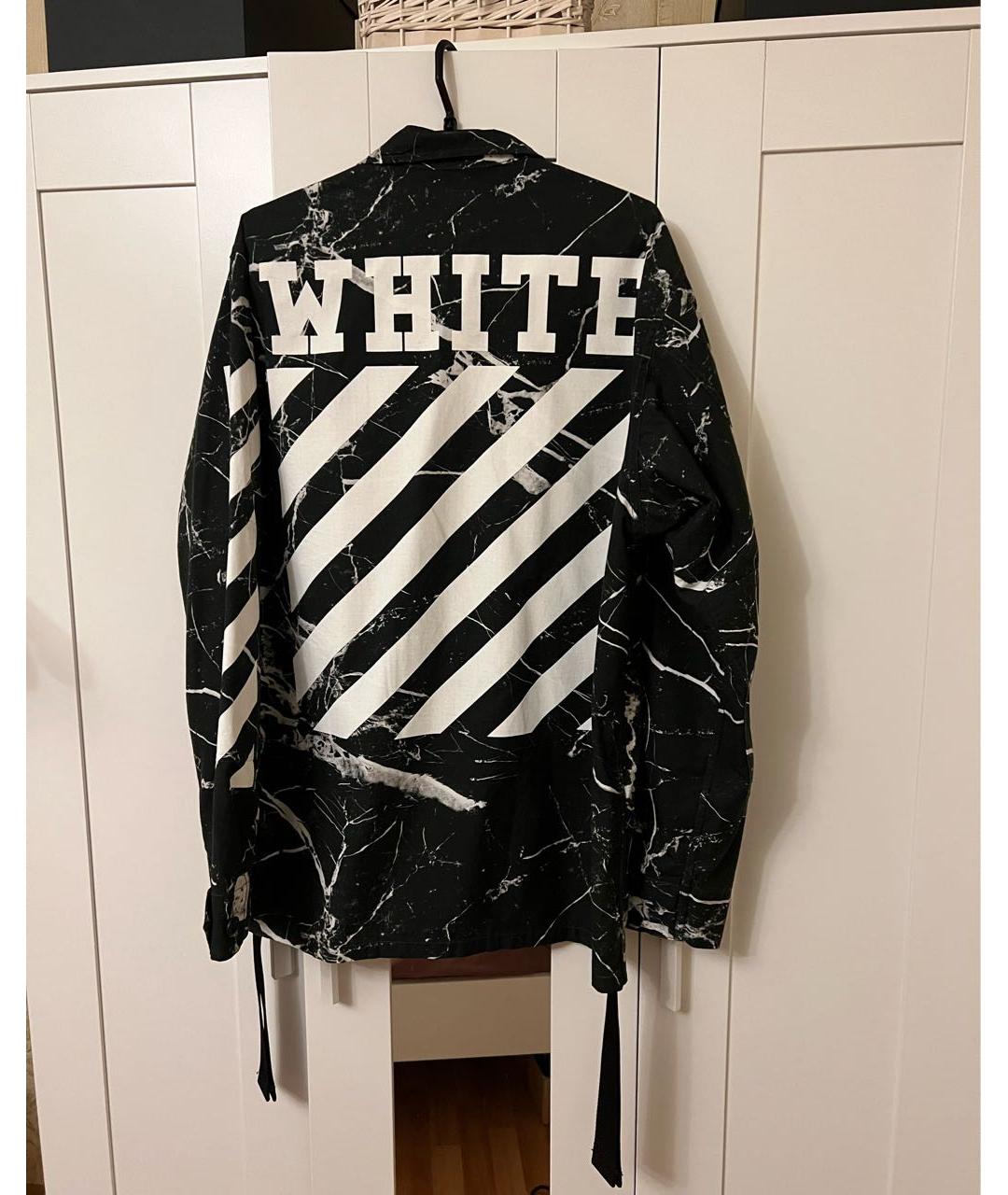 OFF-WHITE Черная хлопковая куртка, фото 2