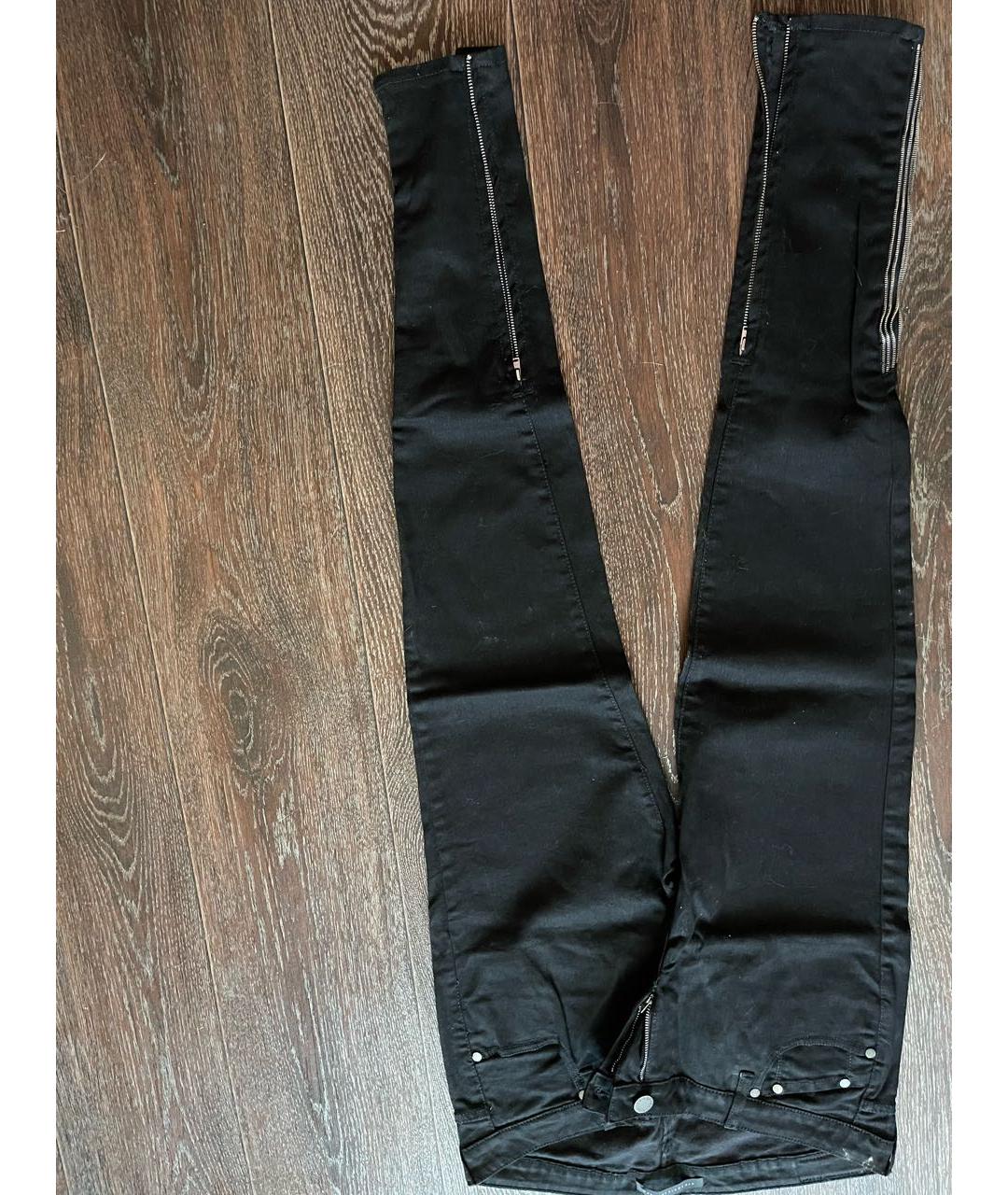 VICTORIA BECKHAM Черные хлопко-полиэстеровые джинсы слим, фото 5
