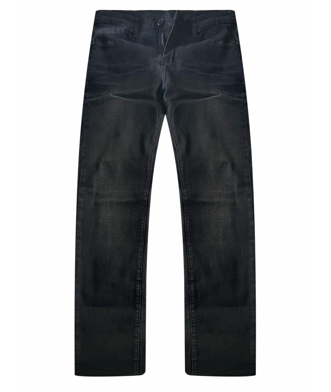 BALMAIN Черные хлопковые джинсы скинни, фото 1