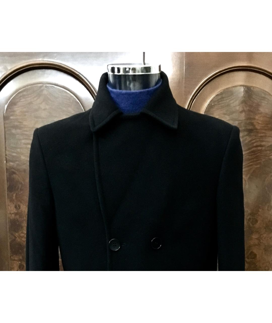 AZZARO Черное шерстяное пальто, фото 5