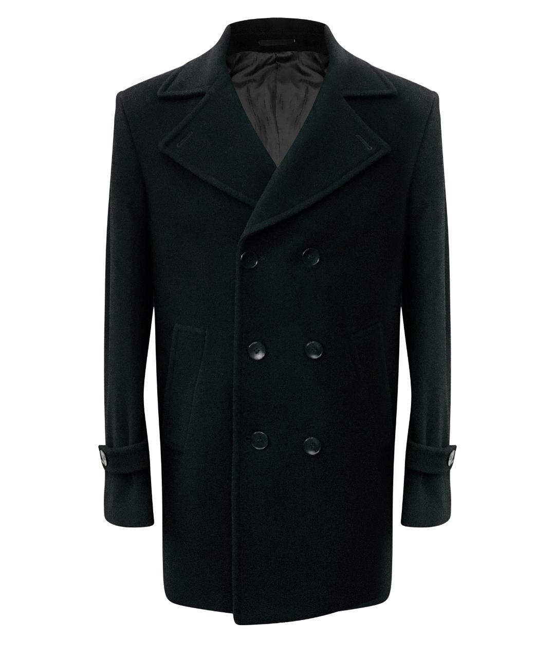AZZARO Черное шерстяное пальто, фото 1
