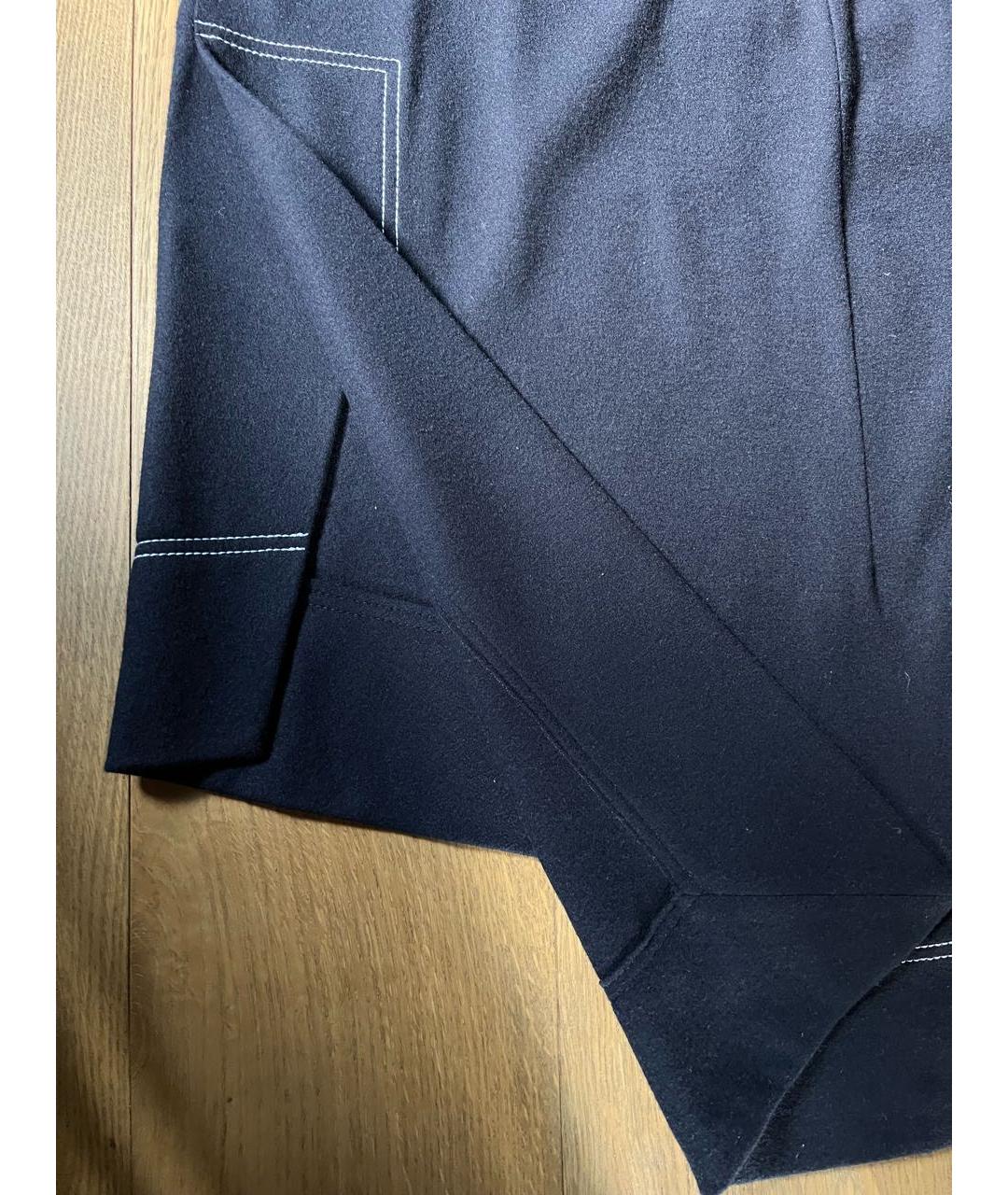 JIL SANDER Темно-синий шерстяной костюм с юбками, фото 5