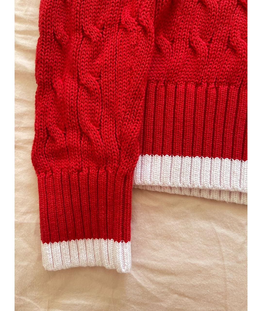 CALVIN KLEIN Красный хлопковый джемпер / свитер, фото 4