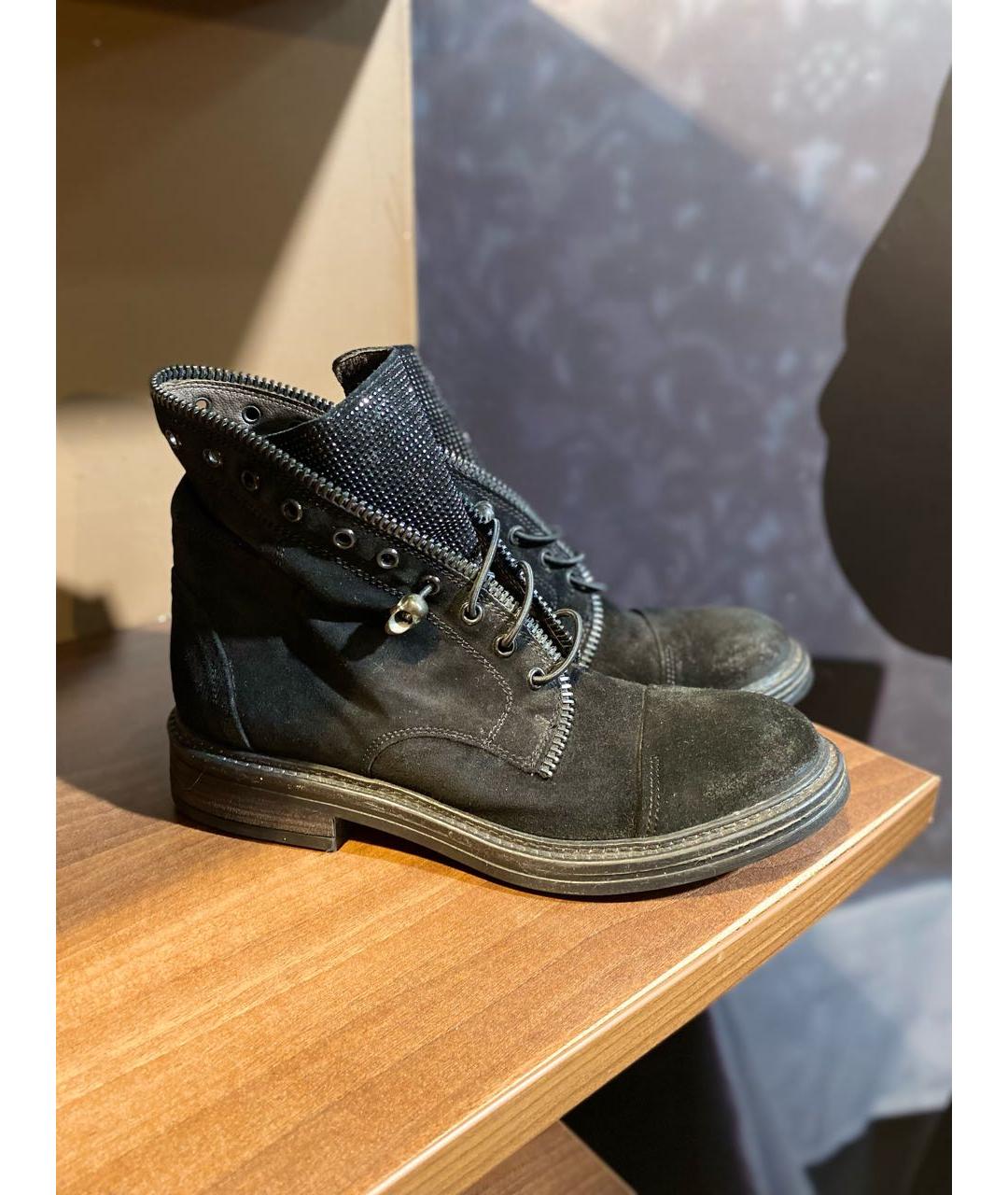 FRUIT Черные кожаные ботинки, фото 3
