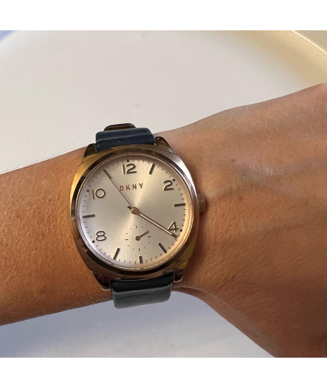 DKNY Золотые металлические часы, фото 8