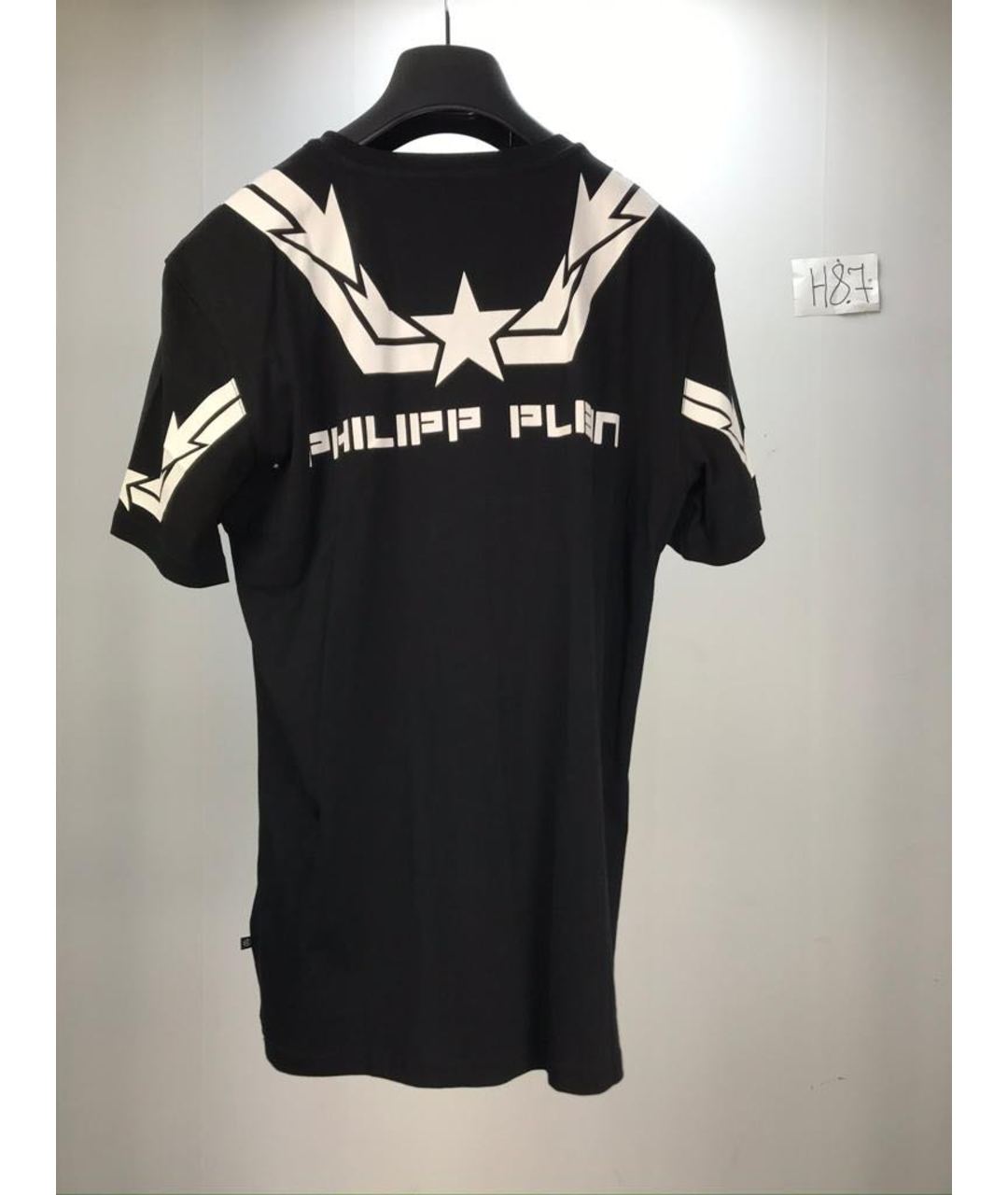 PHILIPP PLEIN Черная хлопковая футболка, фото 2
