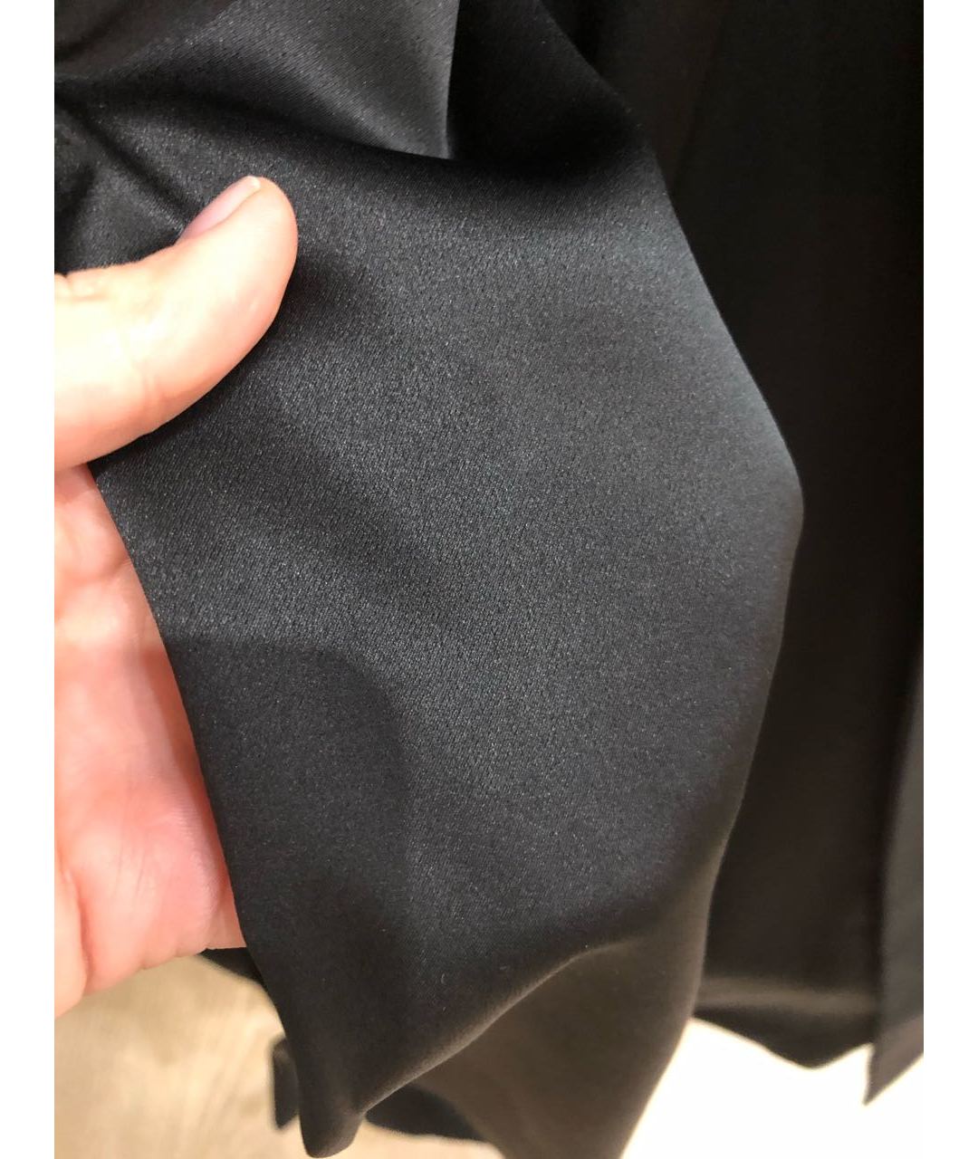 GIVENCHY Черная шелковая юбка макси, фото 2