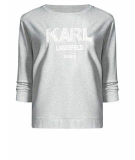 Джемпер / свитер KARL LAGERFELD Karl  Lagerfeld Paris lace letter-embroidered logo sweatshirt