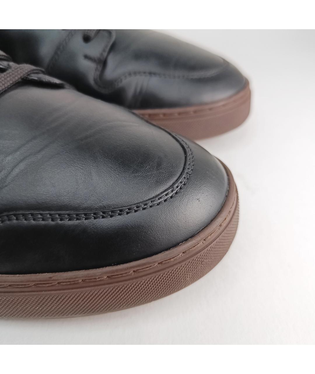 LOUIS VUITTON PRE-OWNED Черные кожаные низкие кроссовки / кеды, фото 9