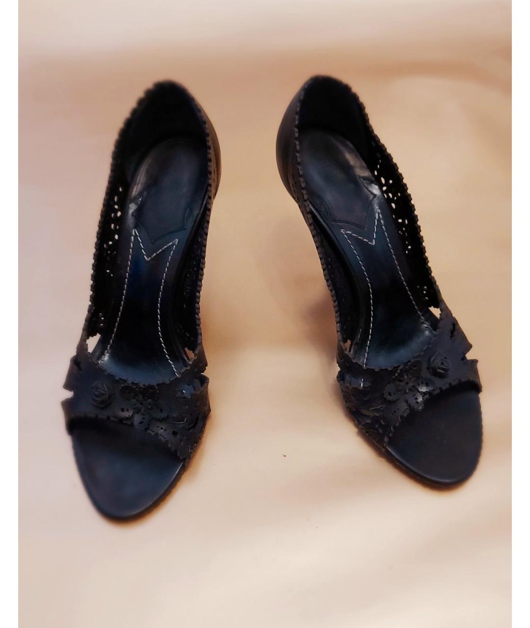 BALDININI Черные кожаные туфли, фото 3