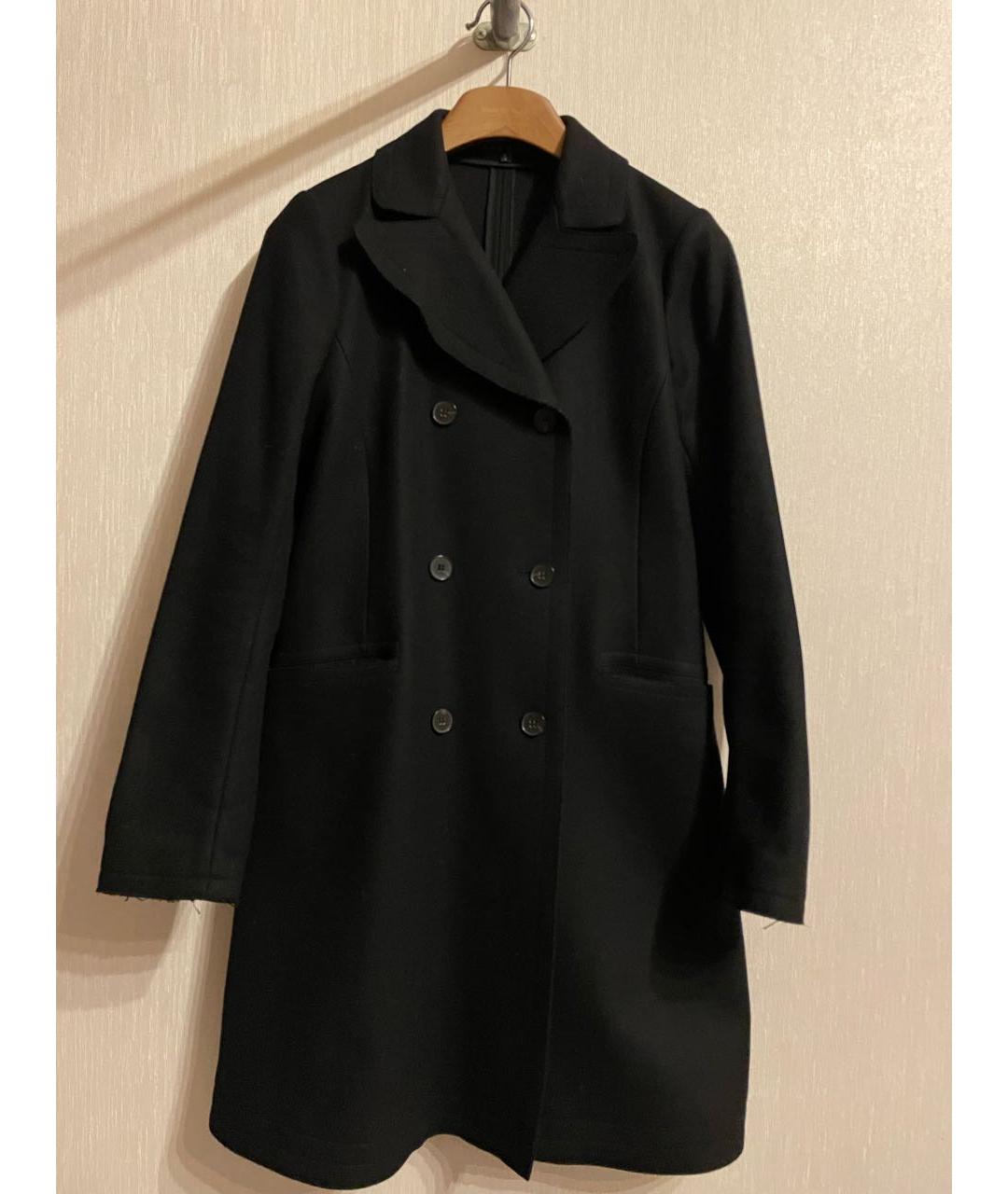 THEORY Черное шерстяное пальто, фото 5