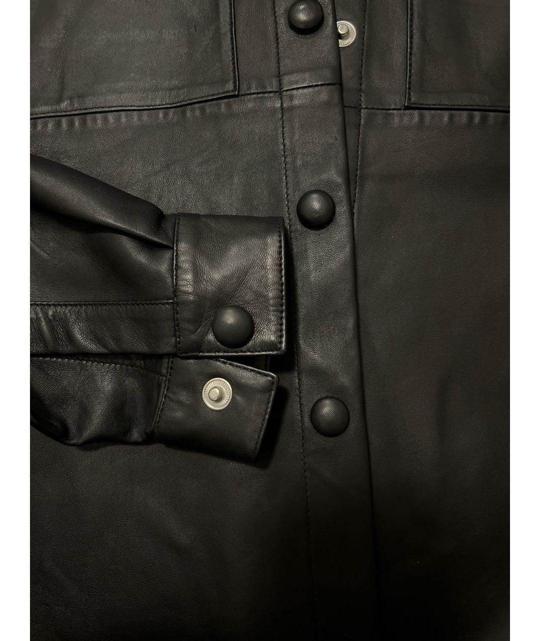 SEVENTY Черный кожаный жакет/пиджак, фото 6