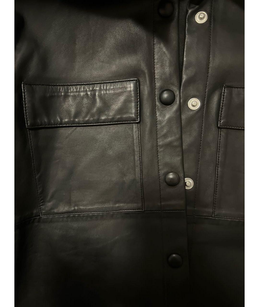 SEVENTY Черный кожаный жакет/пиджак, фото 5