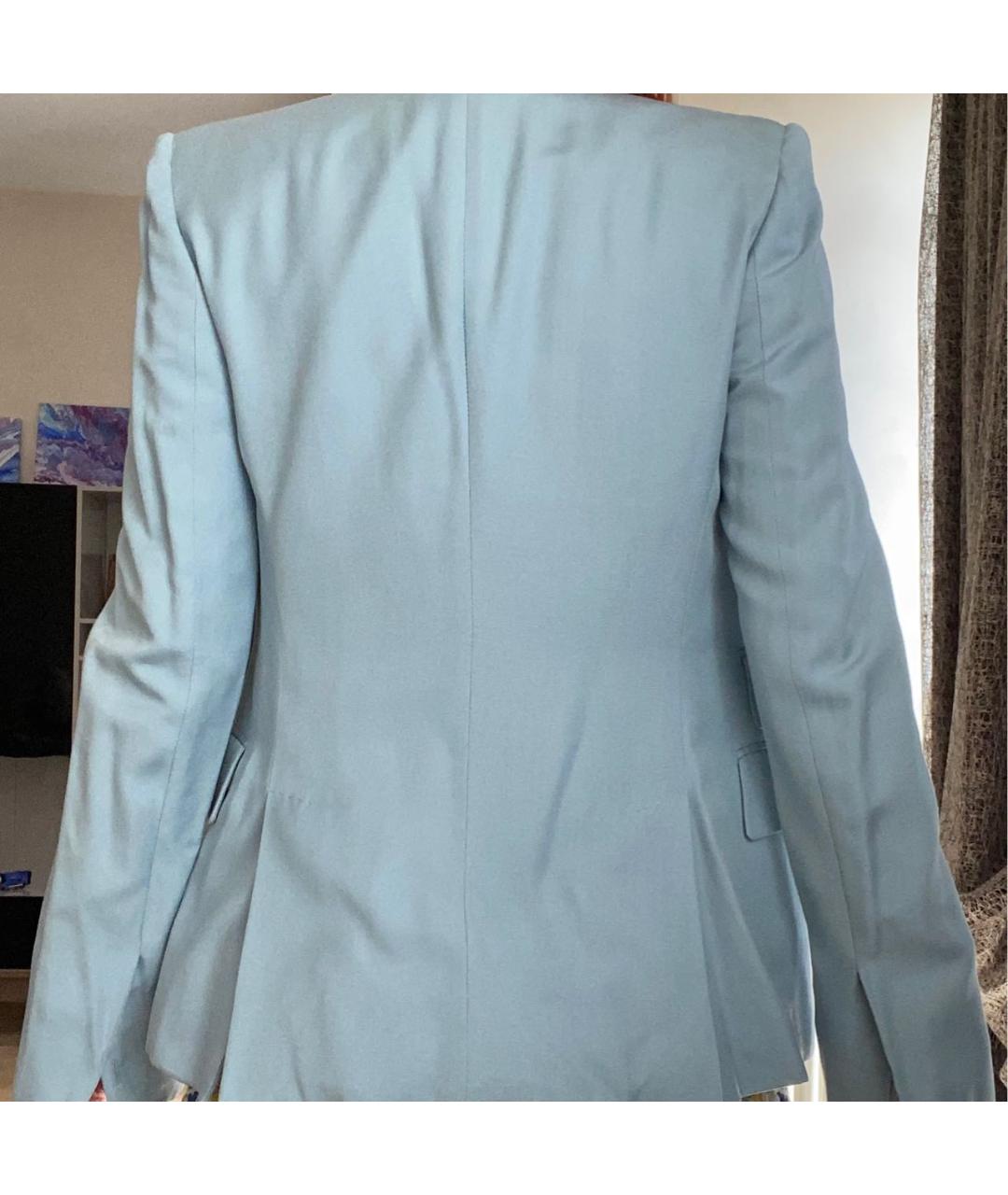 STELLA MCCARTNEY Голубой хлопковый жакет/пиджак, фото 2