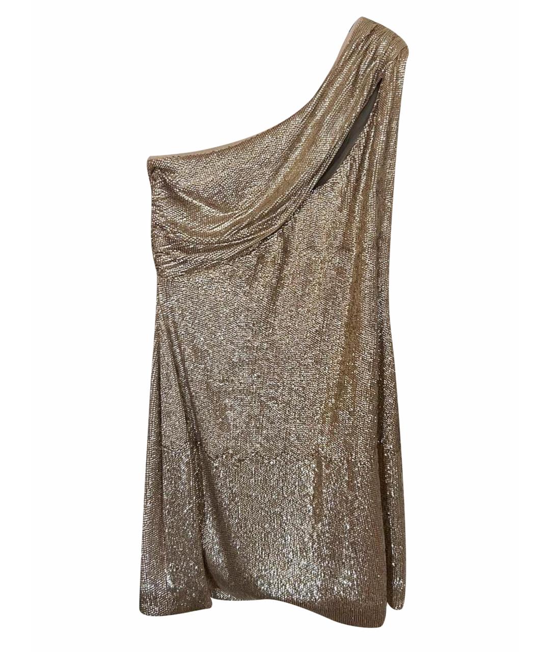 RACHEL ZOE Золотое вечернее платье, фото 1