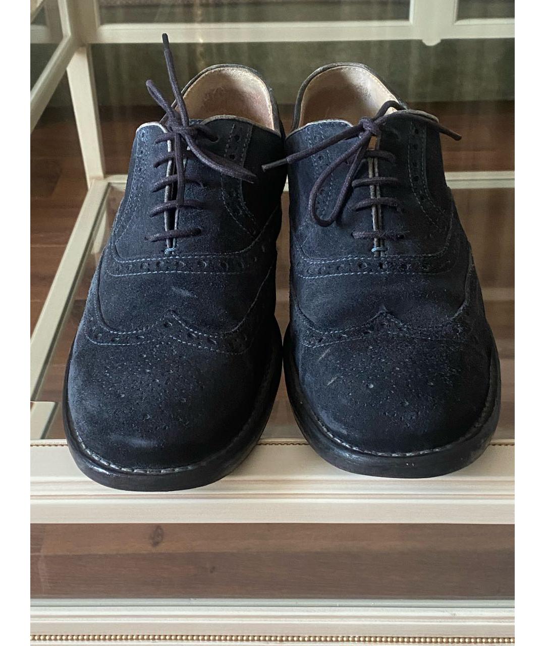 ERMANNO SCERVINO Темно-синие замшевые туфли, фото 2