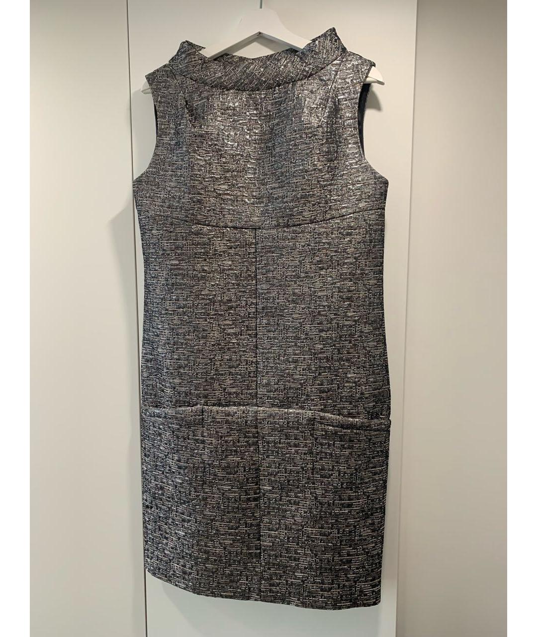 CHANEL PRE-OWNED Серебряное полиамидовое коктейльное платье, фото 9