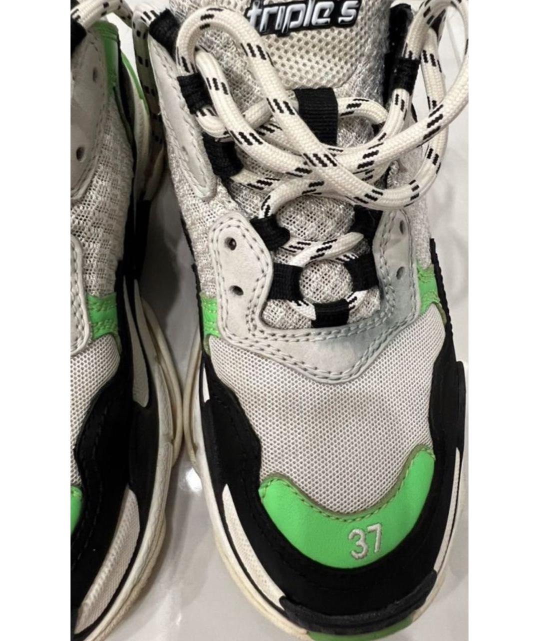 BALENCIAGA Зеленые кроссовки, фото 7