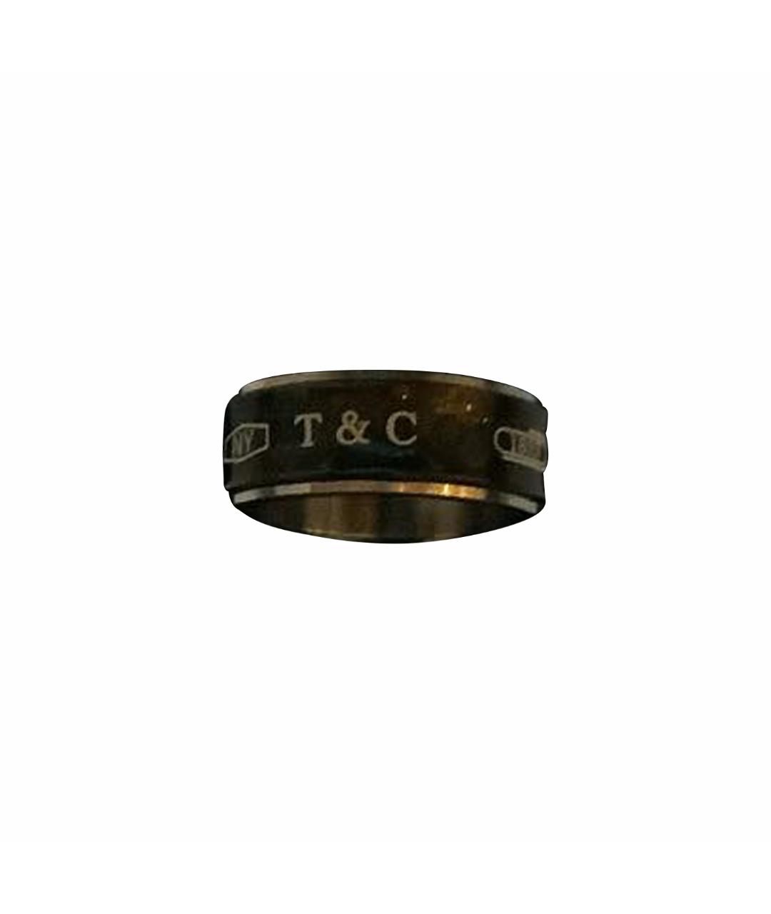 TIFFANY&CO Черное серебряное кольцо, фото 1