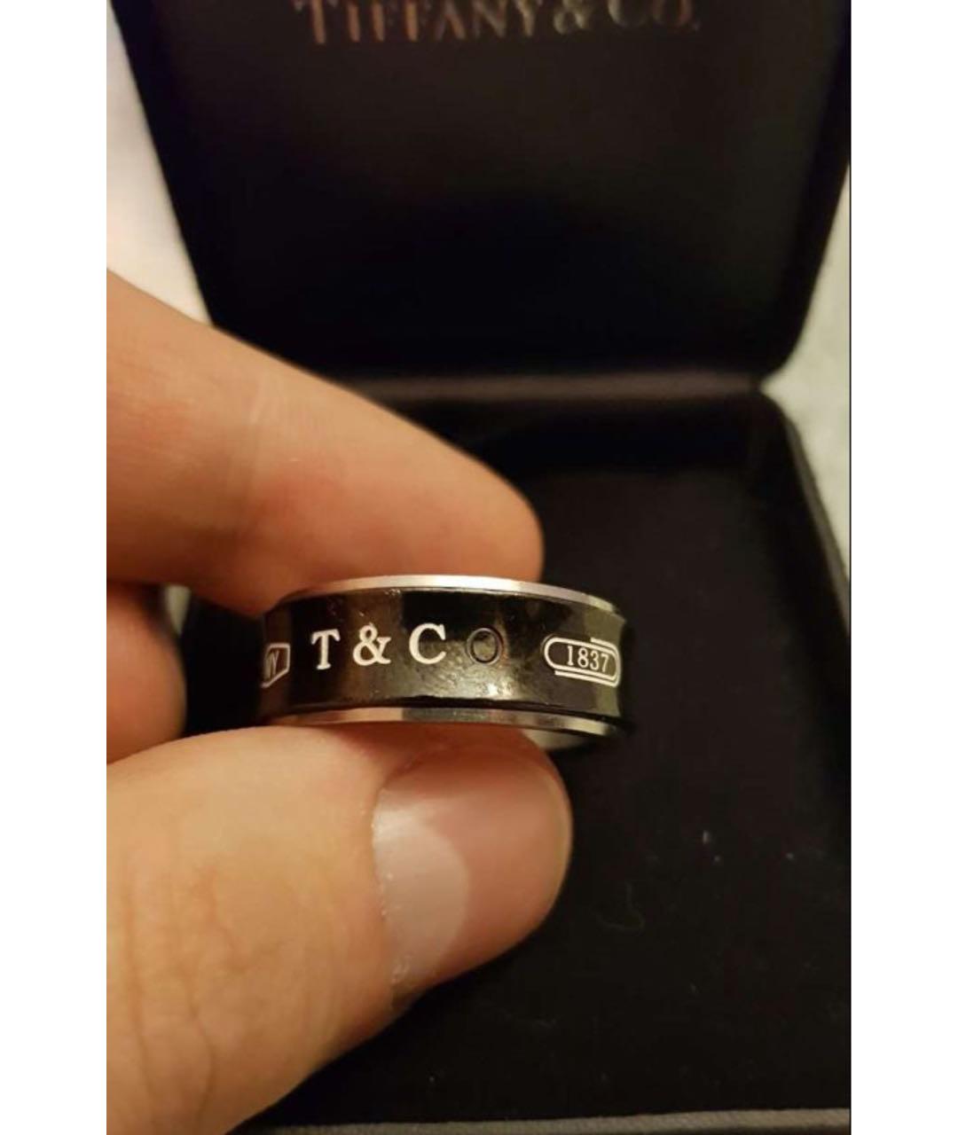 TIFFANY&CO Черное серебряное кольцо, фото 4