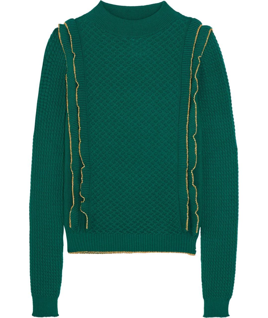 PHILOSOPHY DI LORENZO SERAFINI Зеленый шерстяной джемпер / свитер, фото 1