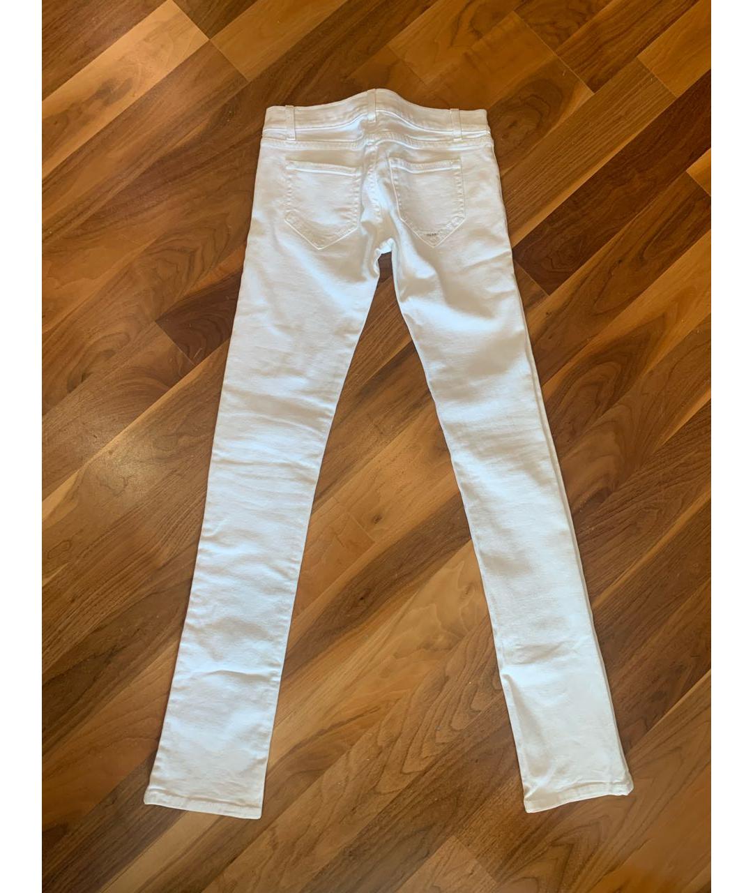 PRADA Белые джинсы слим, фото 2