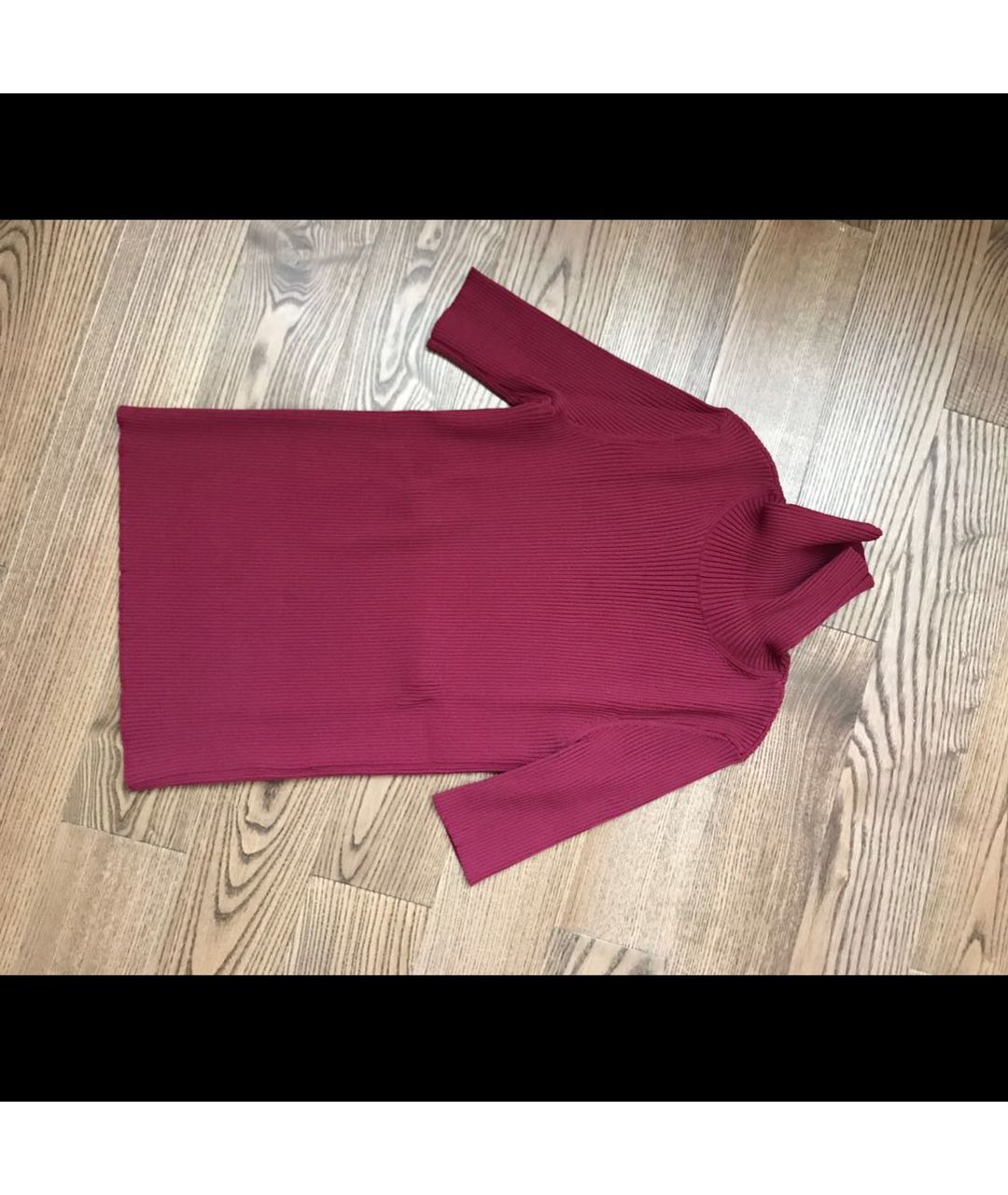 VALENTINO Бордовый джемпер / свитер, фото 3