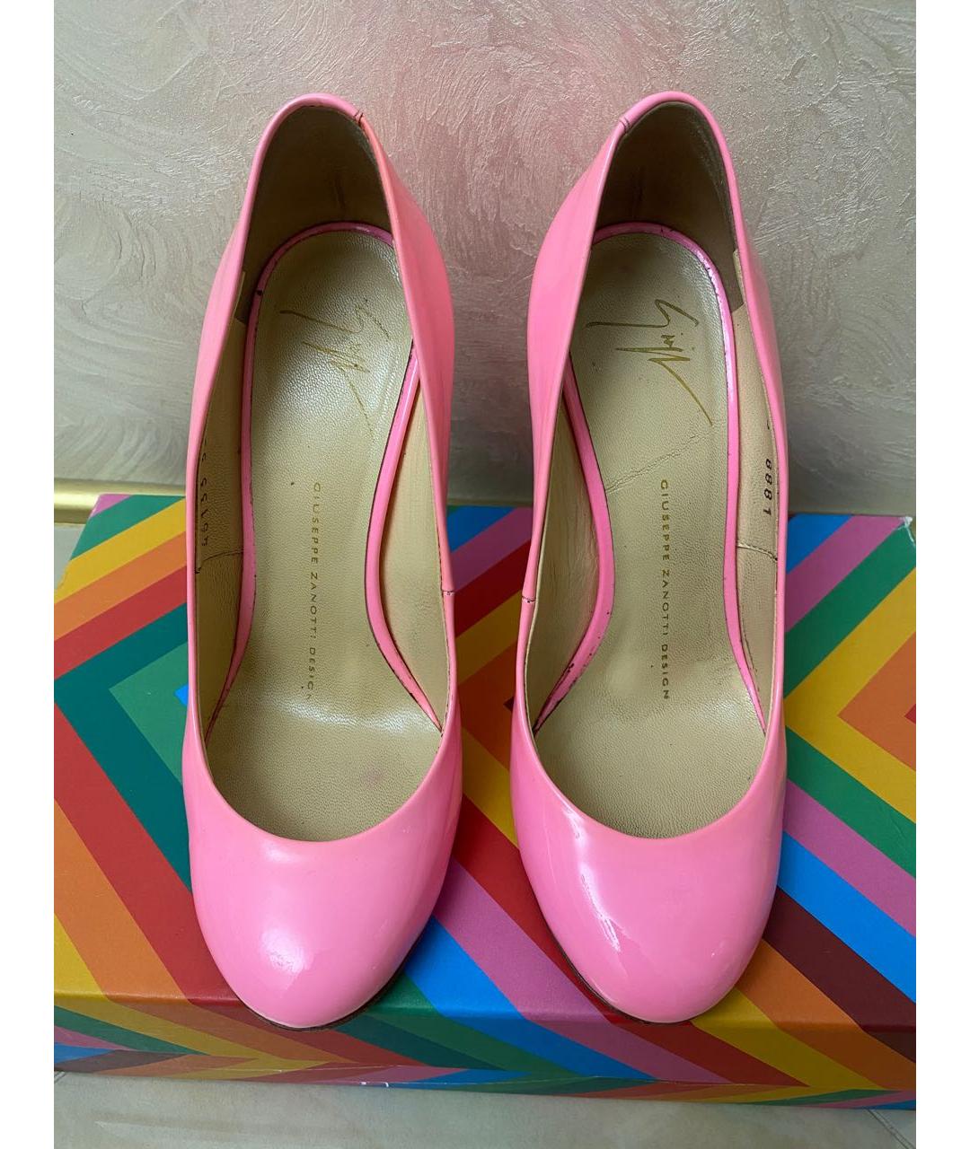GIUSEPPE ZANOTTI DESIGN Розовые туфли из лакированной кожи, фото 2