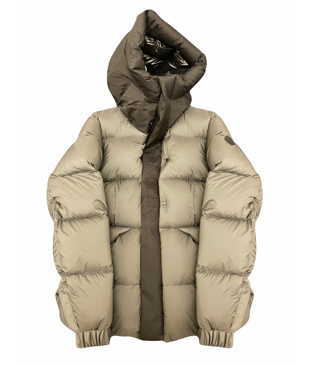 MONCLER Серый пуховик, фото 1