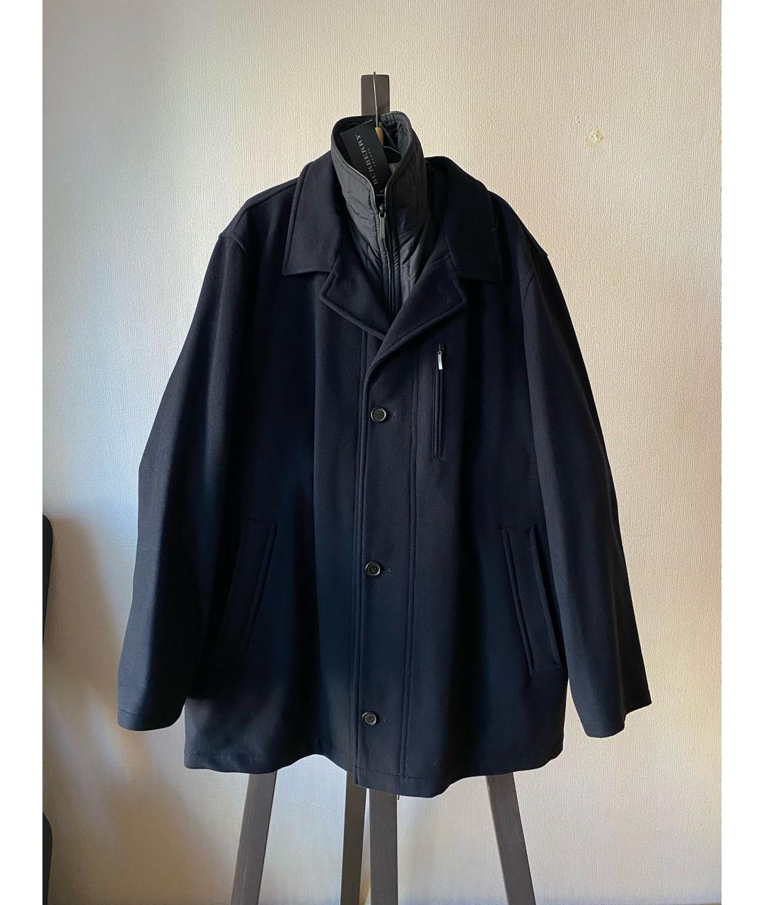 BURBERRY Темно-синяя шерстяная куртка, фото 9