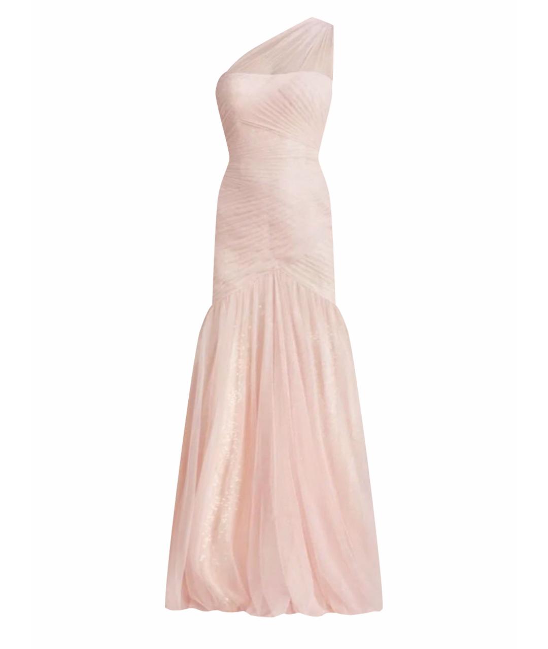 MONIQUE LHUILLIER Розовое вечернее платье, фото 1