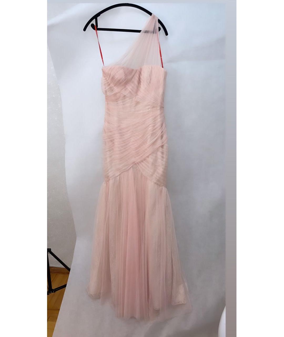 MONIQUE LHUILLIER Розовое вечернее платье, фото 2