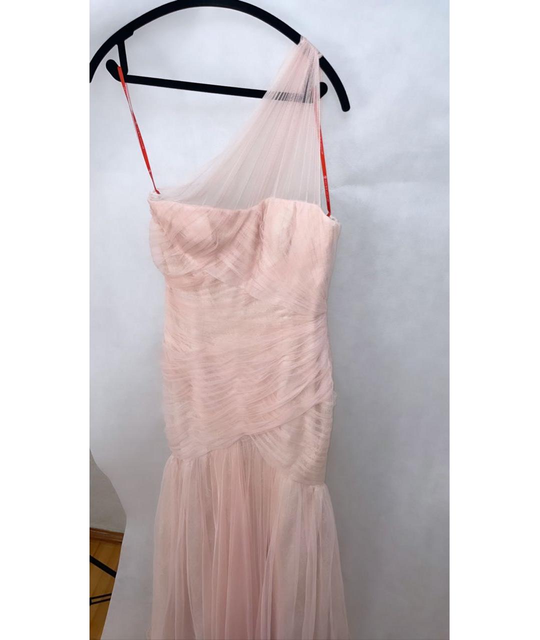 MONIQUE LHUILLIER Розовое вечернее платье, фото 3