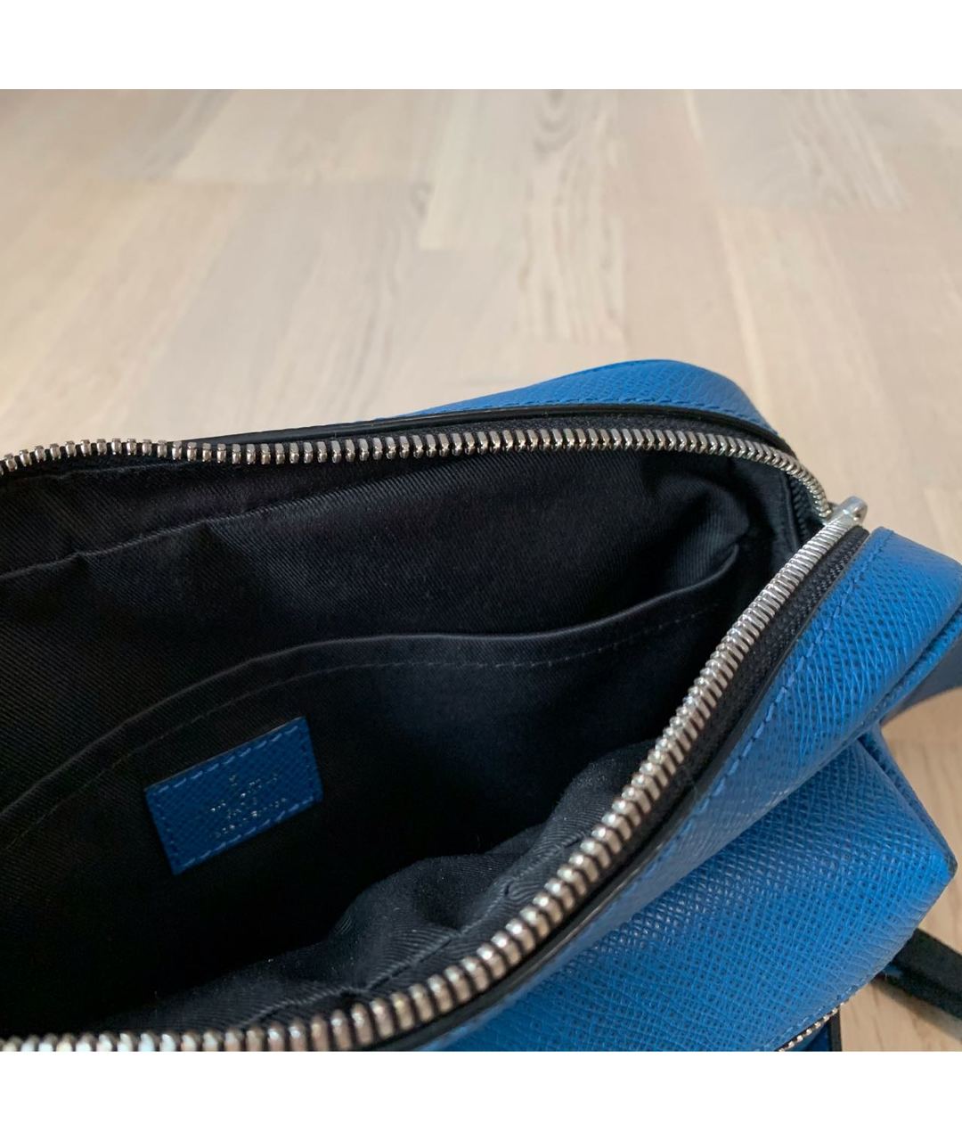 LOUIS VUITTON PRE-OWNED Синяя кожаная сумка на плечо, фото 4