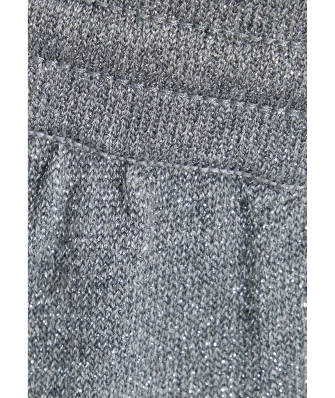 MARKUS LUPFER Серебряные хлопковые спортивные брюки и шорты, фото 4