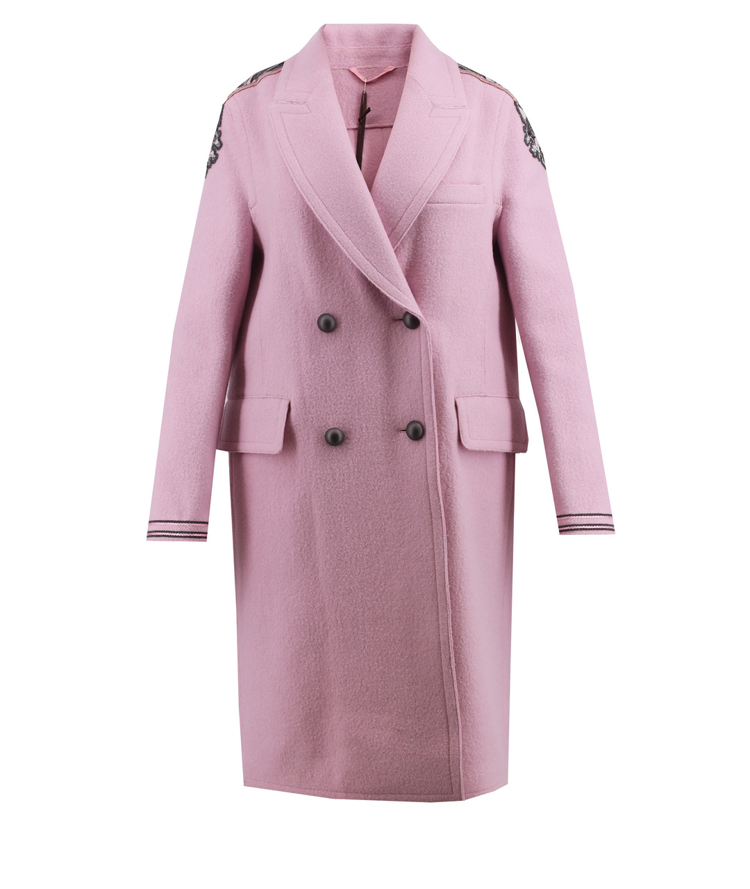 ERMANNO SCERVINO Розовое шерстяное пальто, фото 1