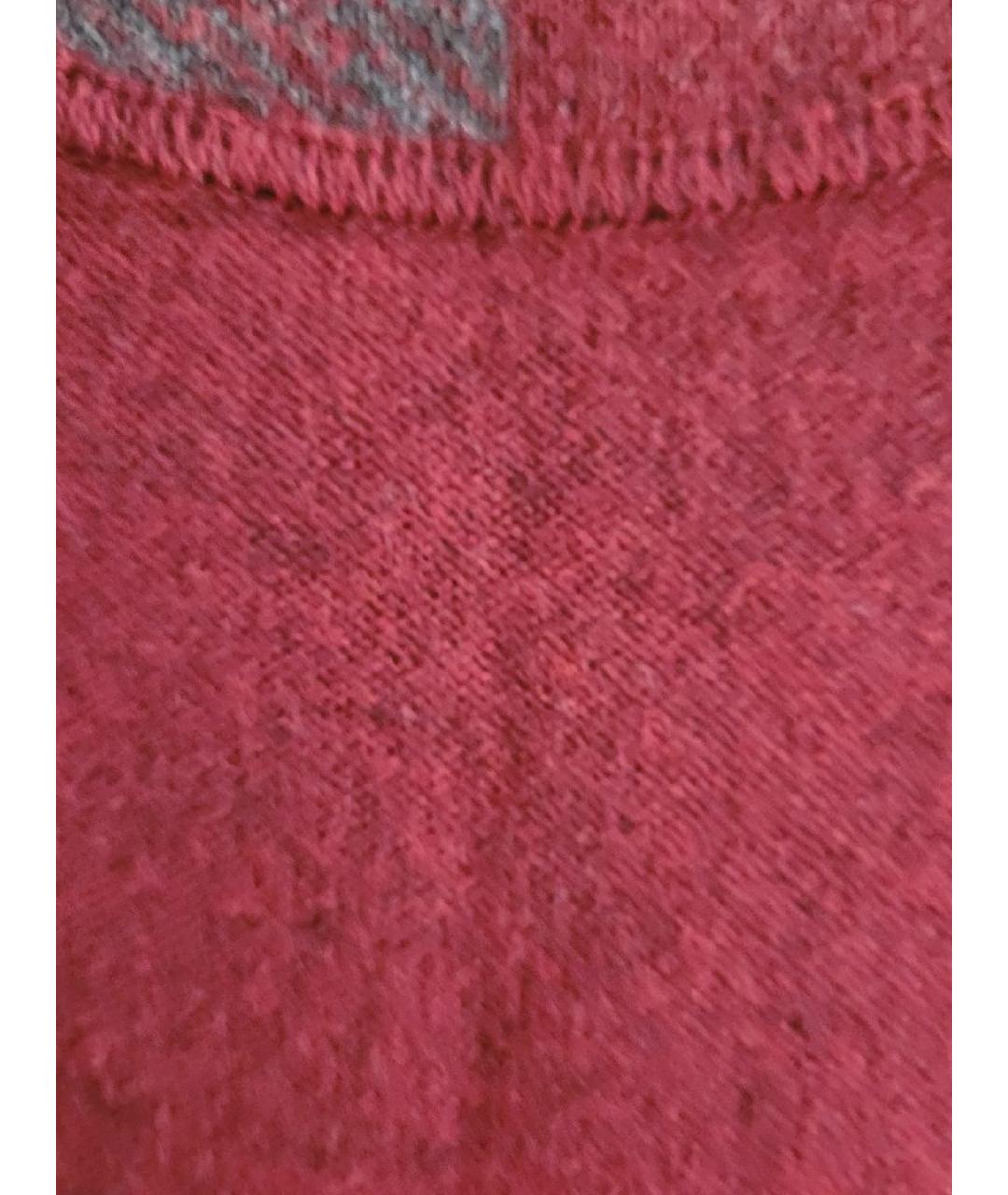 BURBERRY Бордовый шерстяной джемпер / свитер, фото 4