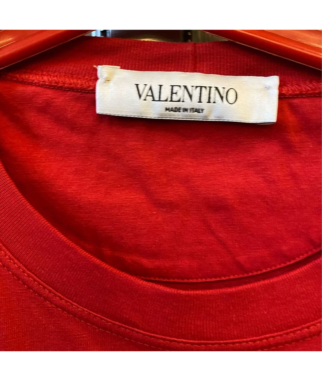 VALENTINO Мульти полиэстеровая футболка, фото 3