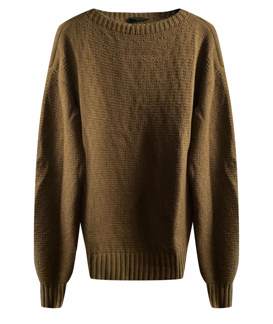 PRADA Коричневый кашемировый джемпер / свитер, фото 1