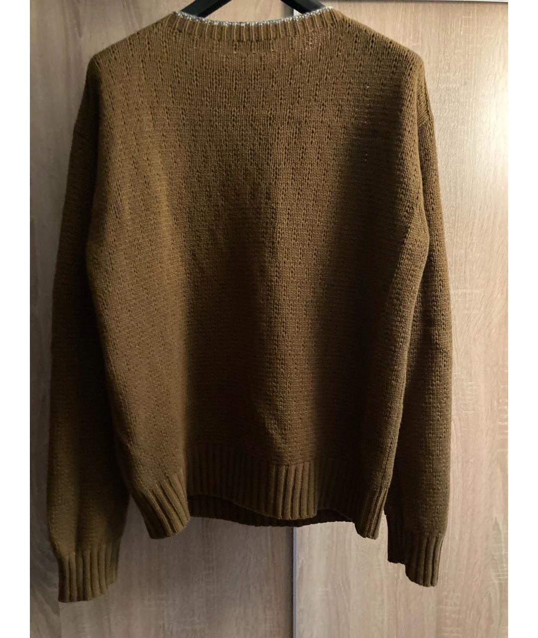 PRADA Коричневый кашемировый джемпер / свитер, фото 3