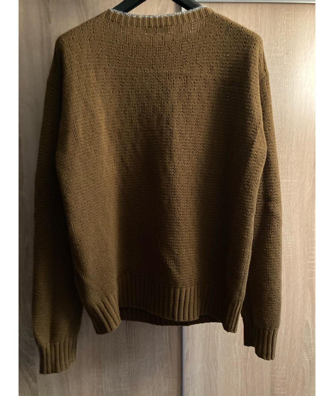 PRADA Коричневый кашемировый джемпер / свитер, фото 2